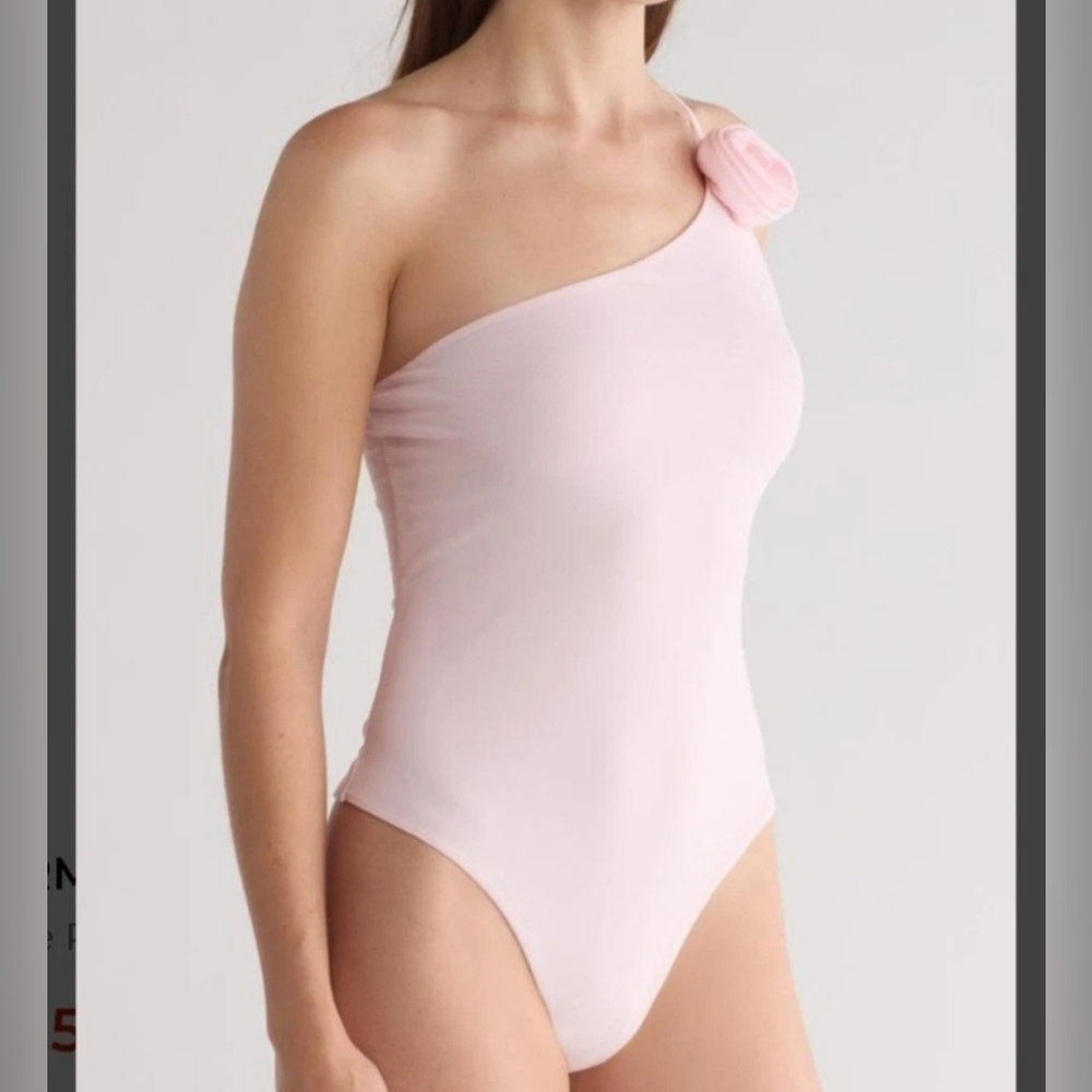 NWT AFRM Katie One Shoulder Rosette Bodysuit Size XL
